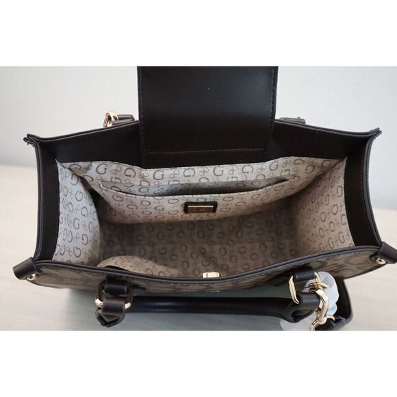 Guess JG916924 Women's Coca PU Leather Castalia Top Handle Crossbody Purse - Picture 14 of 16